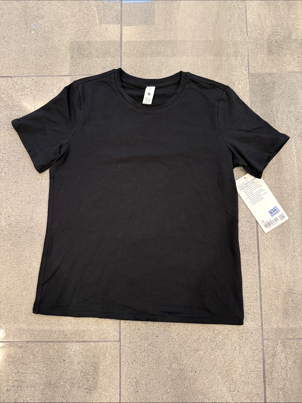 NWT Black Lululemon Crewneck T-Shirt